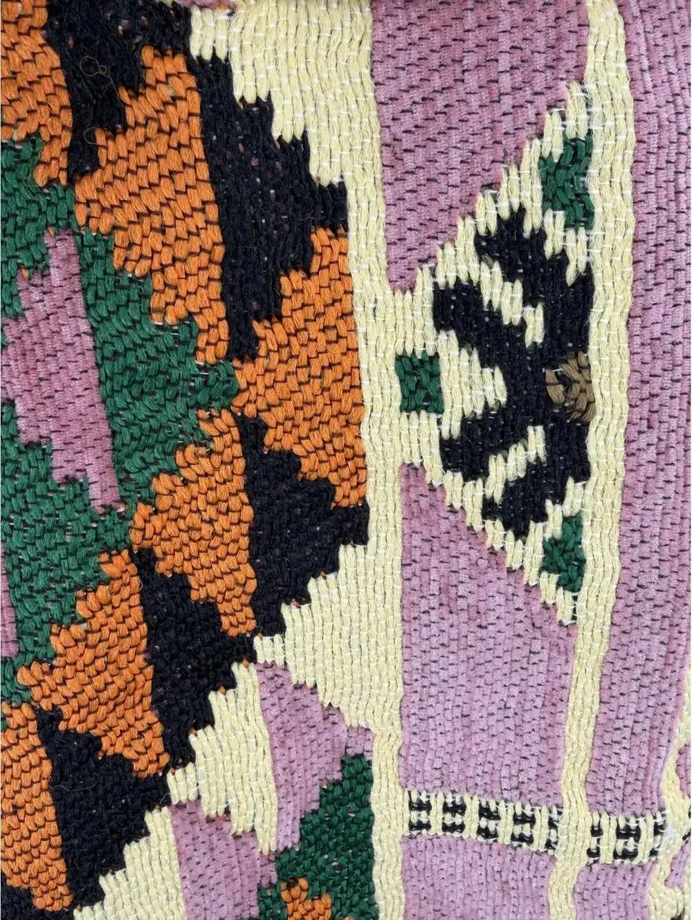 Vintage Geometric Pattern Woven Backpack Rope‎ Strap Bohemian Style